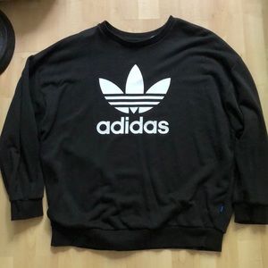 Adidas Trefoil Black Long Sleeve Sweatshirt